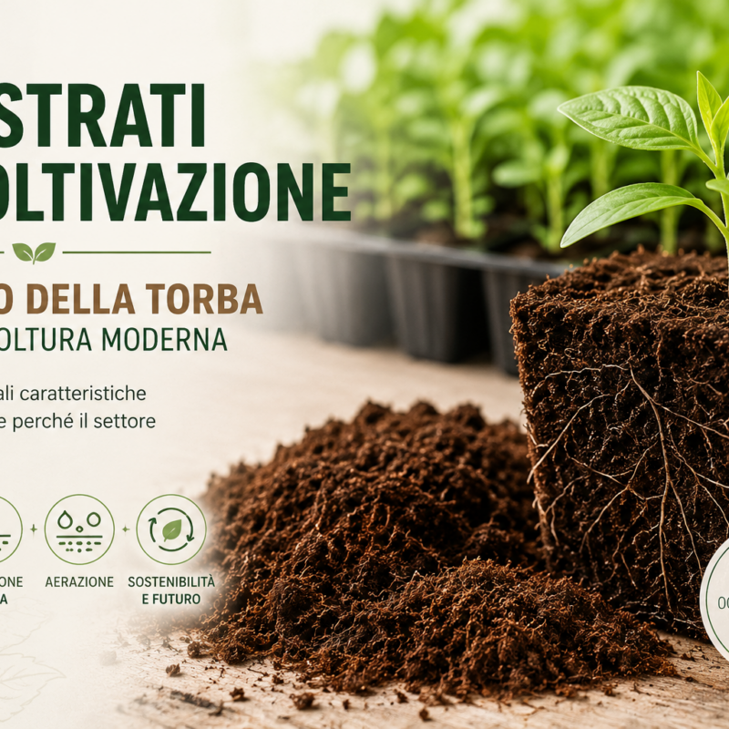 Substrati di coltivazione: il ruolo della torba nell’agricoltura moderna