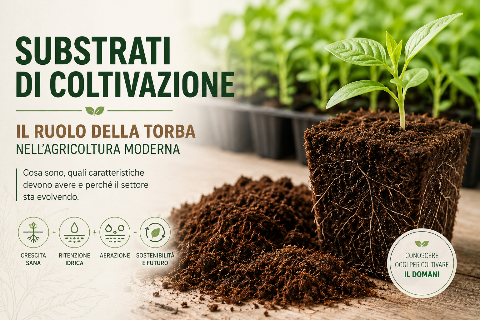 Al momento stai visualizzando Substrati di coltivazione: il ruolo della torba nell’agricoltura moderna