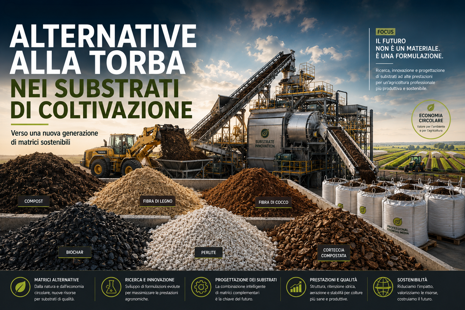 Al momento stai visualizzando Alternative alla torba nei substrati di coltivazione: verso una nuova generazione di matrici sostenibili